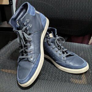 Cole Haan Blue Suede and Leather Sneakers